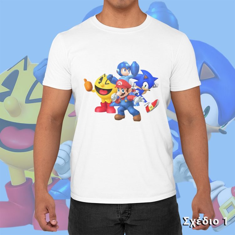 Sonic vs mario t-shirt