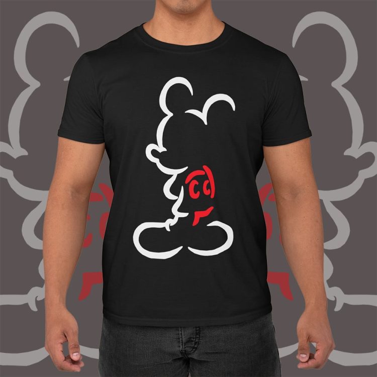Minimal outline of mickey mouse (man edition)