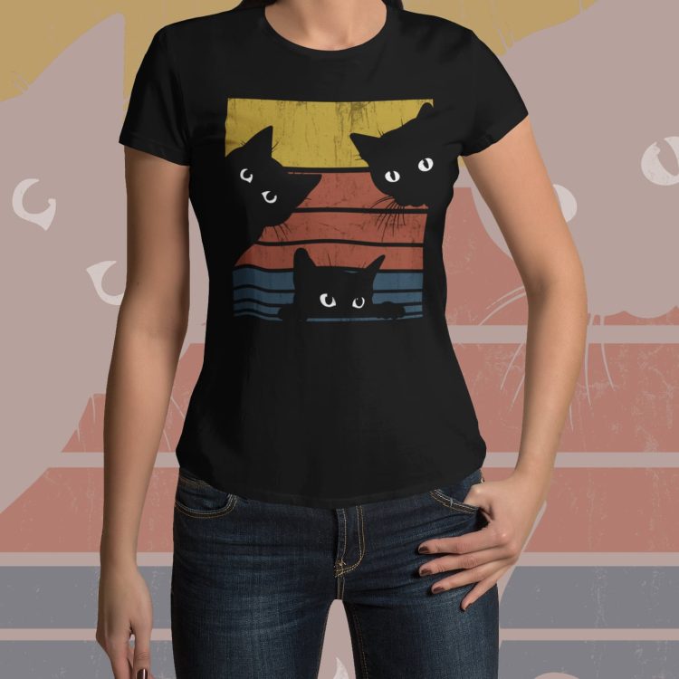 Black cats t-shirt