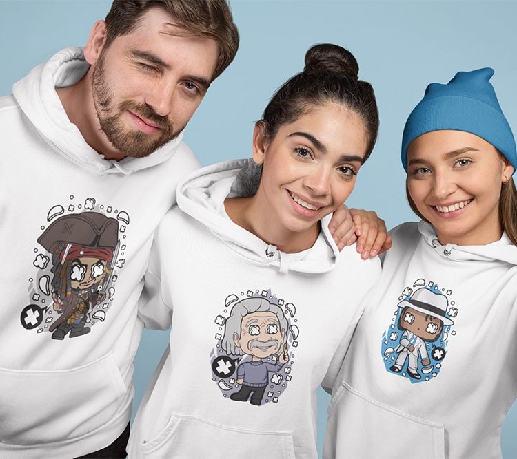 studio-mockup-featuring-three-friends-wearing-hoodies-25702