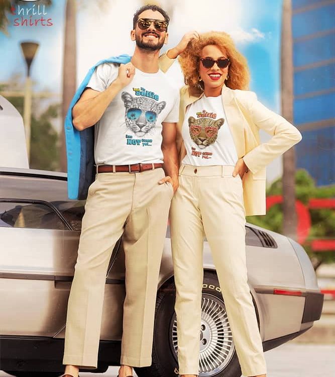 t-shirt-mockup-of-a-couple-with-miami-vice-inspired-outfits-by-a-classical-car-m12027