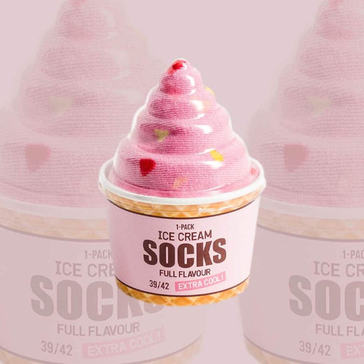 Αστείες Unisex Κάλτσες Ice Cream