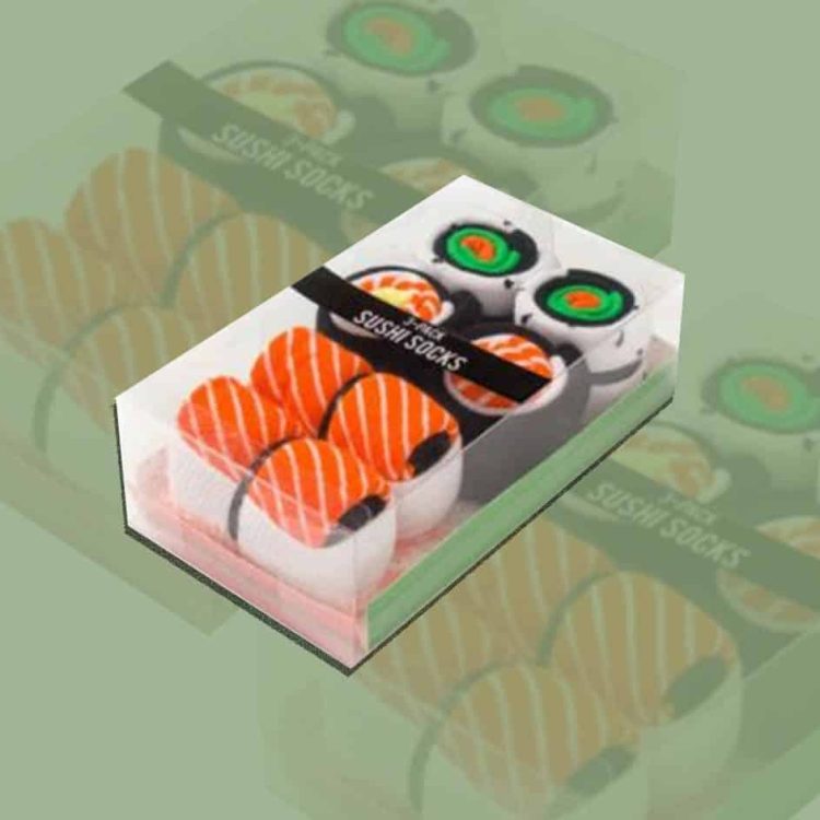 Αστείες Unisex Κάλτσες Sushi (Σετ 3τμχ)