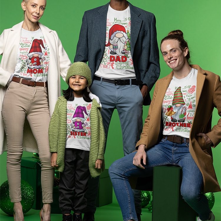 Christmas Gnomes (Οικογενειακά Ασορτί T-shirts για τα Χριστούγεννα)